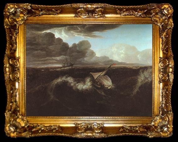 framed  Washington Allston Storm Rising at Sea, ta009-2